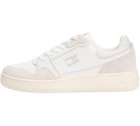 Tommy Jeans Baskets Basses Tjw Retro Basket En0en02818 pour Femme, Blanc écru Stratus Gris, 41 EU