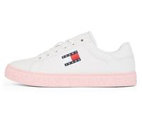 Tommy Jeans Baskets Compensées Femme Logo Basses, Blanc (Ecru), 40