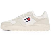 Tommy Jeans Baskets Cuvette Homme Retro Basket Sportives, Ivoire (Ivory), 40