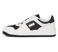 Tommy Jeans Baskets Cuvette Homme Retro Basket Tumble Basses, Blanc (Ecru), 40