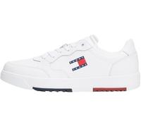 Tommy Jeans Baskets Cuvette Homme Retro Essential Chaussures, Blanc (White), 44