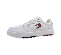 Tommy Jeans Baskets Cuvette Homme Retro Essential Chaussures, Blanc (White), 45