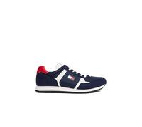 Tommy Jeans Baskets de Running Homme Casual Basses, Bleu (Dark Night Navy), 43