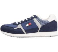 Tommy Jeans Baskets de Running Homme Casual Basses, Bleu (Dark Night Navy), 44
