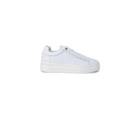 Tommy Jeans - Baskets en Cuir Blanc Motif Simple - Femme - Chaussures - Blanc - Taille: 41 EU