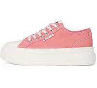 Tommy Jeans Foxing Flatform Trainers Rose EU 40 Femme