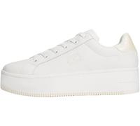 Tommy Jeans Baskets Semelle Compensée Femme Pearlized Compensées, Blanc (Ecru), 41