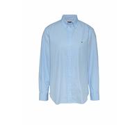 Tommy Jeans Femme Tjw Reg Pinstripe Poplin Shirt Dw0dw20290 Chemise L/S, White (Sugarplum Blue/Stripe), M EU
