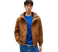 Tommy Jeans Bomber Homme City Ready avec Capuche, Beige (Pecan Nut), XS