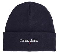 Tommy Jeans Bonnet Homme Sport Beanie avec Logo, Bleu (Twilight Navy), Taille Unique