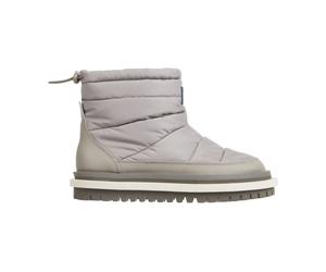 Tommy Jeans - Bottes Cheville Beige Rembourrées Plates - Femme - Chaussures - Beige - Taille: 37 EU