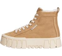 Tommy Jeans Bottes Low Boot Femme Flatform en Daim, Beige (Bronze Twist), 42