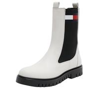 Tommy Jeans Bottines Chelsea Femme en Cuir, Blanc (Ecru), 36