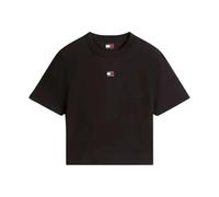 Tommy Jeans - Boxy Badge Tee - Femme - Tops - Noir - Taille: 42 FR