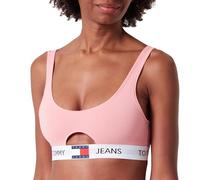 Tommy Jeans Brassière Femme Détail Ouvert, Rose (Tickled Pink), L