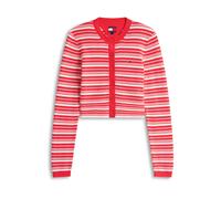 Tommy Jeans Cardigan 'Cardi' rouge / blanc, Taille XL