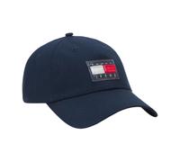 Tommy Jeans - Casquette de Baseball en Coton de Sport Rehaussé - Femme - Accessoires - Bleu - Taille: ONE Size