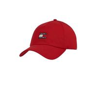 Tommy Jeans Casquette Femme Heritage Core 5 Panel en Coton, Rouge (Red Hot), Taille Unique