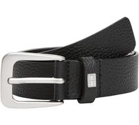 Tommy Jeans Ceinture Femme Heritage 3.0 cm Cuir, Noir (Black), 90 cm