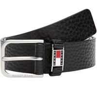 Tommy Jeans Ceinture fixe TJM Scanton 3.5 AM0AM13417 pour homme, noir (texture noire), 90, Noir (texture noire), 90 cm
