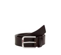Tommy Jeans Ceinture Homme Austin 3.5 Cuir, Marron (Dark Brown), 85 cm