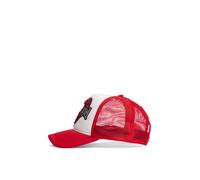 Tommy Jeans Chapeau gris clair / rouge feu / noir / blanc, Taille 48-54