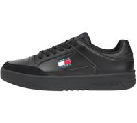 Tommy Jeans Chaussures Basses TJM Cupsole en Cuir EM0EM01660 pour Homme, Noir (Noir), 44 EU, Black, 44 EU