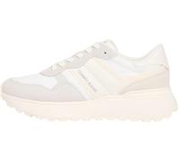 Tommy Jeans Chaussures Basses TJW en Daim mélangé pour Femme TJW - Gris (Stratus Grey), 37 EU, Gris Stratus Gris, 37 EU