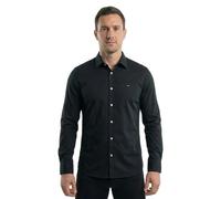 Tommy Hilfiger 8719701014040 chemise et haut Col boutonné Manches longues Coton, Elastane