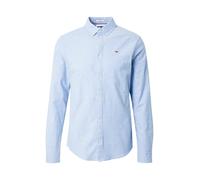 Tommy Jeans Slim Stretch Oxford Long Sleeve Shirt Bleu XL Homme