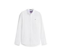 Tommy Jeans Homme TJM Reg Linen Blend Shirt Ext Dm0dm20875 Chemise L/S, White (Ecru), S EU