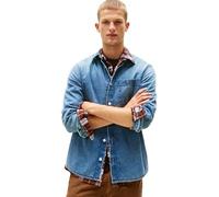 Tommy Jeans Chemise en Denim Homme Regular Denim avec Poche Poitrine, Bleu (Denim Medium 01), XXXL