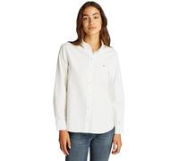 Tommy Jeans TJW REG Oxford Shirt DW0DW19890 Chemise L/S, White (Ecru), M Femme