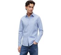Tommy Jeans - Chemise homme Original Stretch Slim Fit - Manches longues Bleu L