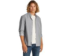Tommy Jeans Chemise Homme Oxford Regular Fit, Bleu (Dark Night Navy), L