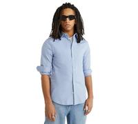 Tommy Jeans TJM Original Stretch Shirt DM0DM04405 Chemises à Manches Longues/Hauts tissés, Bleu (Lavender Lustre), 3XL Plus Tall Homme