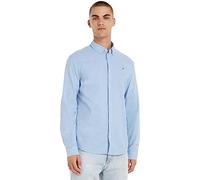 Tommy Jeans Slim Stretch Oxford Long Sleeve Shirt Bleu M Homme