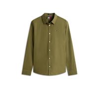 Tommy Jeans TJM Original Stretch Shirt Dm0dm04405 Chemise L/S, Vert (Vert foncé), XL Homme, Vert (Vert foncé), XL