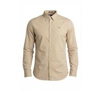 Tommy Jeans Chemise Stretch Originale TJM DM0DM04405 L/S pour Homme, Beige (Sable du golfe), S, Beige (Sable du golfe), S