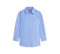 Tommy Jeans Chemisier 'Oversized Fit' bleu roi / blanc, Taille XS-S