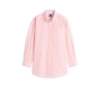 Tommy Jeans Chemisier rose / blanc, Taille L