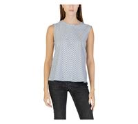 Tommy Jeans - Crinkle Vis Mix Slee - Femme - Tops - Bleu - Taille: 42 FR