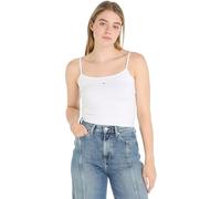 Tommy Jeans Crop Top Femme, Blanc (White), XL