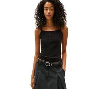 Tommy Jeans Débardeur Ajusté Femme Essential Strap à Fines Bretelles, Noir (Black), XXL