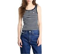 Tommy Jeans Button Sleeveless T-shirt Bleu M Femme