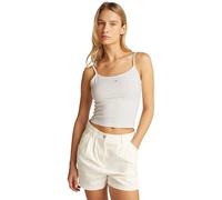 Tommy Jeans Débardeurs Lot de 2 Femme Essential Strap Top Stretch, Multicolore (Ecru/Sweet Blue), XL