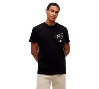Tommy Jeans T-Shirt 'CITY SIGN' jaune / gris foncé / rose / noir, Taille S
