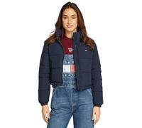 Tommy Jeans Doudoune Femme Cropped Essential Puffer Courte, Bleu (Dark Night Navy), XS