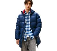 Tommy Jeans Doudoune Homme Essential Down Parka avec Capuche, Bleu (Dark Night Navy), M