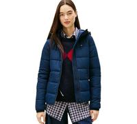 Tommy Jeans Doudoune zippée à capuche pour femme, Bleu marine foncé, S